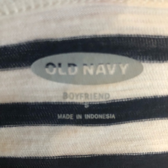 Old Navy Womens T shirt Striped Boyfriend Tee - Picture 4 of 6